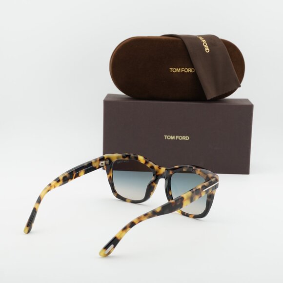 Tom Ford Lauren-02 FT0614 55B Square Sunglasses - Havana/Smoke main image 7